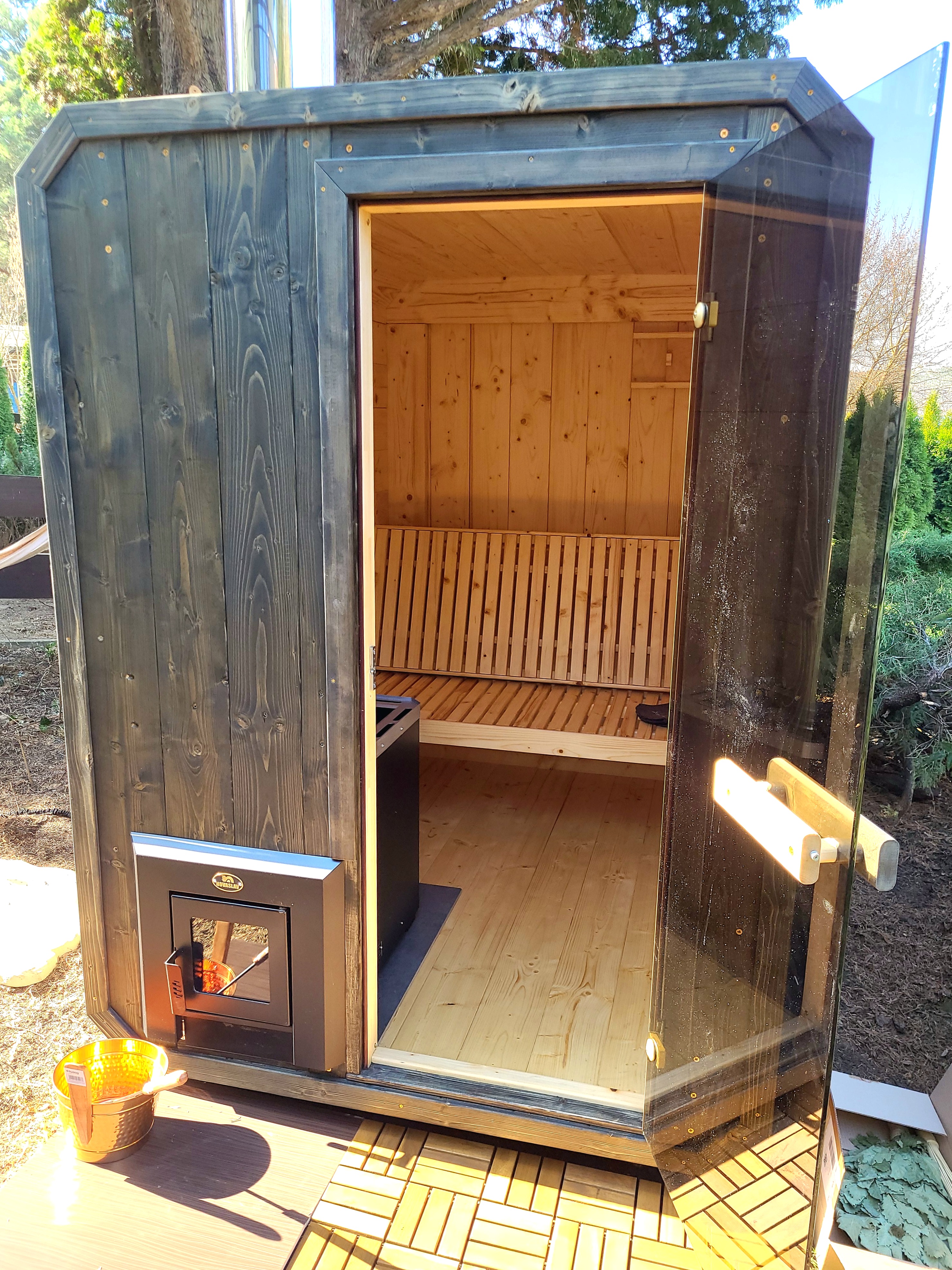 Sauna Compact zewnątrz